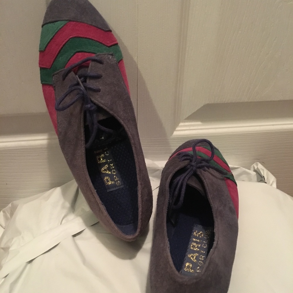 Paris Sports Club Suede Oxfords Sz 6